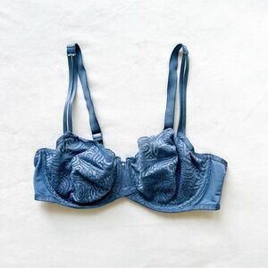Chantelle Blue Lace Underwire Bra - 34C
